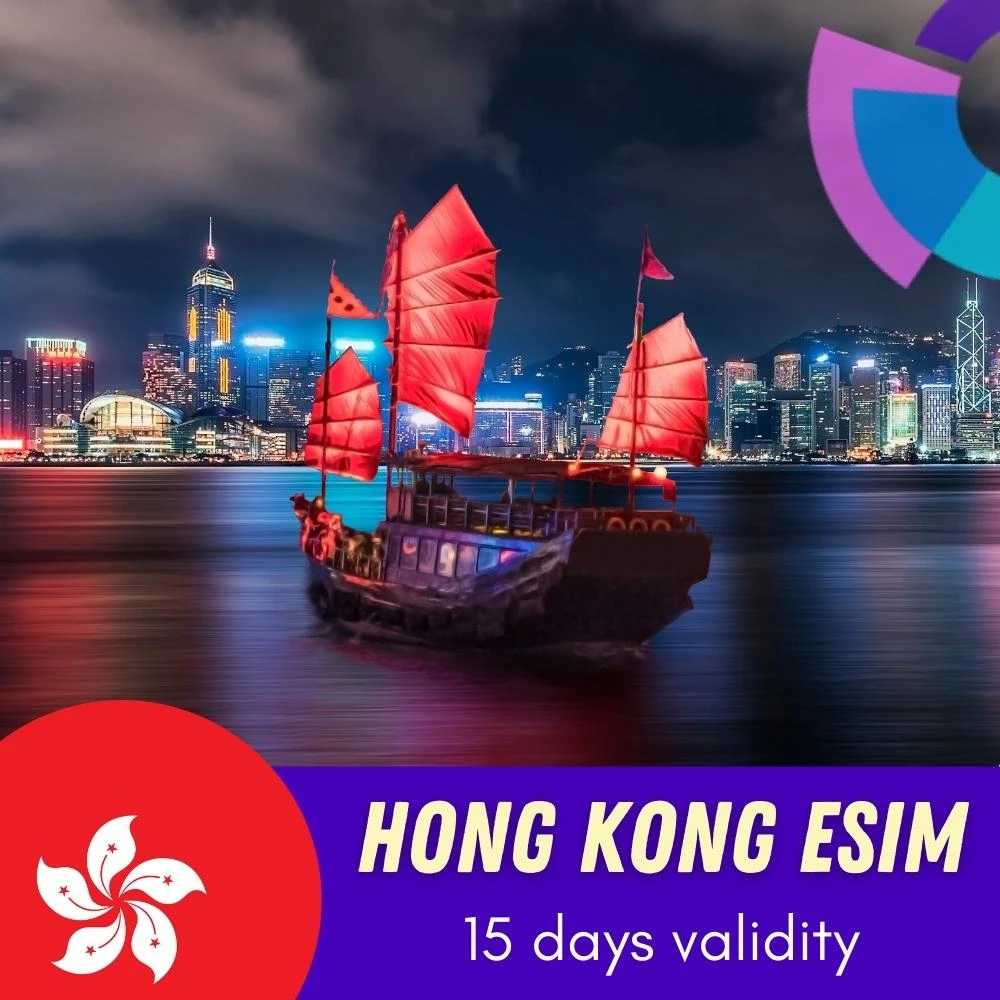 Hong Kong eSIM 15 Days - Prepaid data plan for travelers