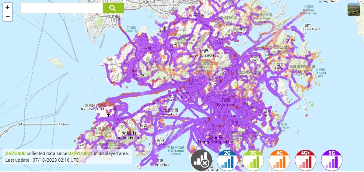 SmarTone Coverage Map