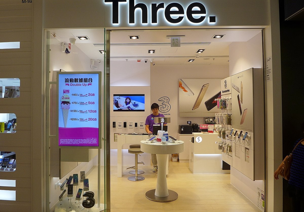 3 HK is one of the top mobile operators in Hong Kong